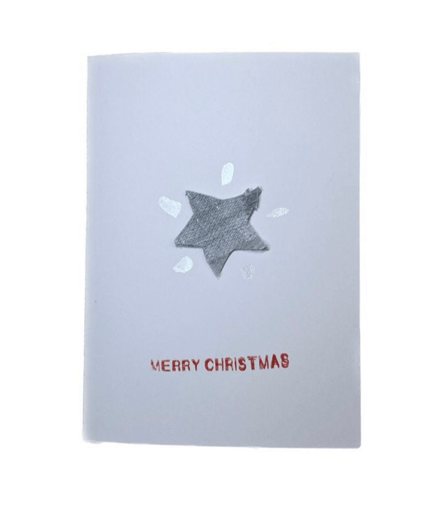 'Merry Christmas' Star Card