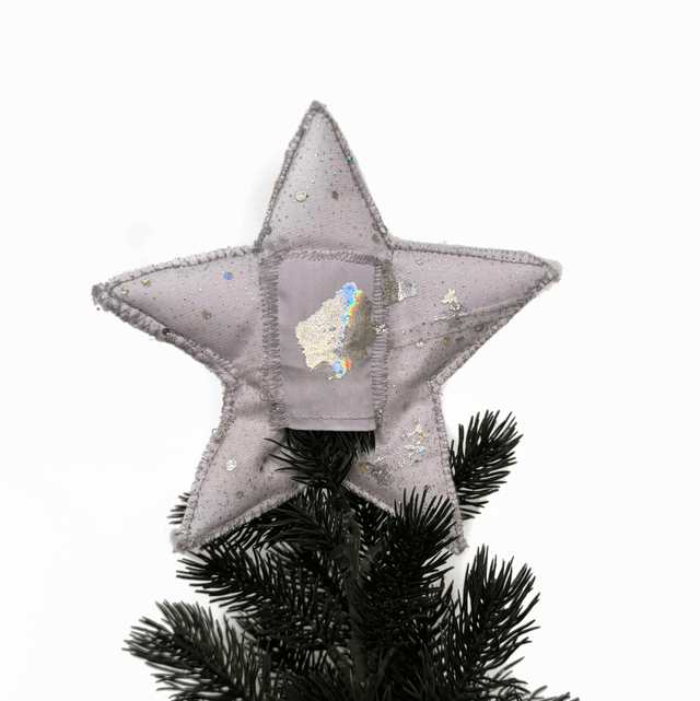 Silver Tree Topper Star