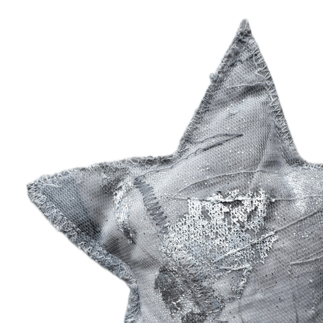 Silver Sparkle Patchwork Tree Topper