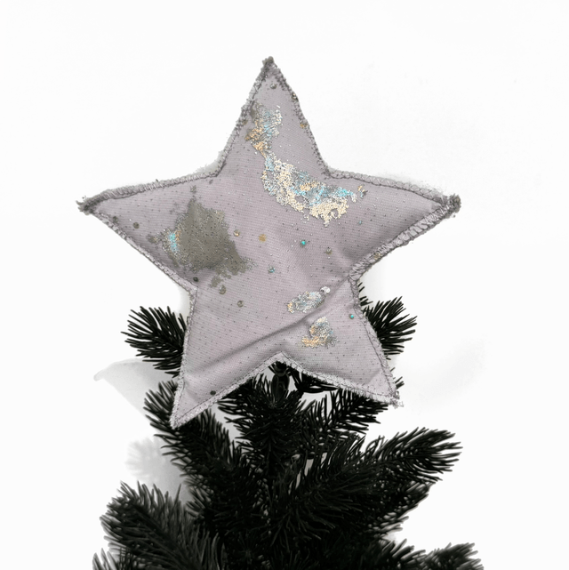 Silver Tree Topper Star